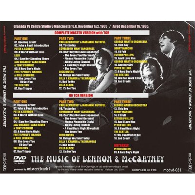 画像2: THE BEATLES / THE MUSIC OF LENNON & McCARTNEY 【DVD】