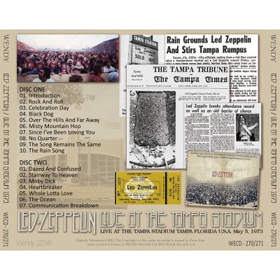 画像2: LED ZEPPELIN / LIVE AT THE TAMPA STADIUM 1973 【2CD】