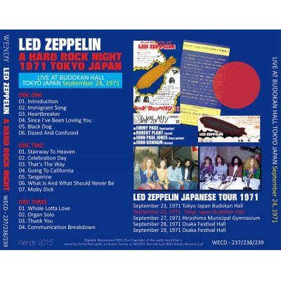 画像2: LED ZEPPELIN / A HARD ROCK NIGHT - remaster - 【3CD】