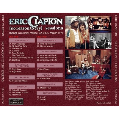 画像2: ERIC CLAPTON / NO REASON TO CRY SESSIONS 【2CD】