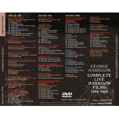 画像2: GEORGE HARRISON / COMPLETE LIVE HARRISON FILMS 【3DVD】