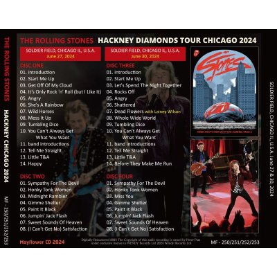 画像2: THE ROLLING STONES 2024 HACKNEY CHICAGO 4CD