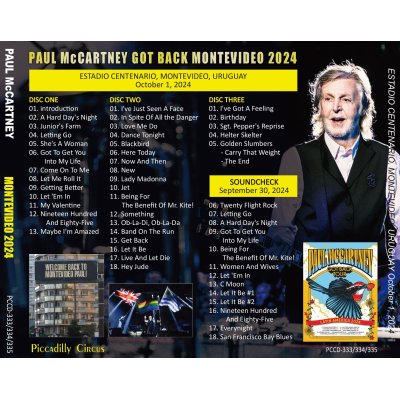 画像2: PAUL McCARTNEY 2024 GOT BACK MONTEVIDEO 3CD