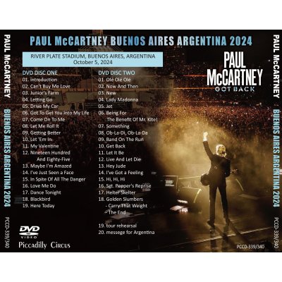 画像4: PAUL McCARTNEY 2024 GOT BACK ARGENTINA 3CD+2DVD