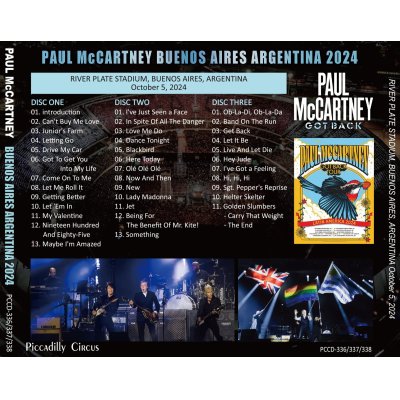 画像2: PAUL McCARTNEY 2024 GOT BACK ARGENTINA 3CD+2DVD