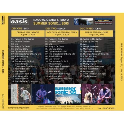 画像2: OASIS 2005 SUMMER SONIC 3CD