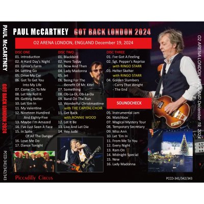 画像2: PAUL McCARTNEY 2024 GOT BACK LONDON 3CD