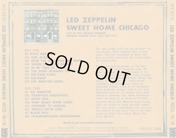 LED ZEPPELIN / SWEET HOME CHICAGO 【2CD】 - BOARDWALK