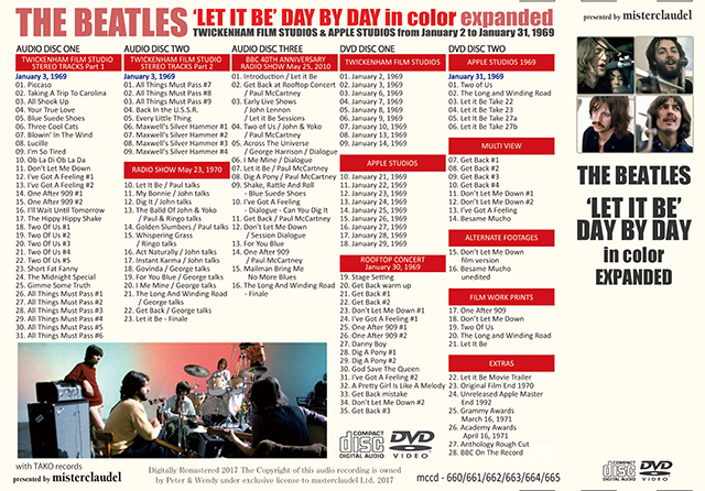 THE BEATLES / ' LET IT BE ' DAY BY DAY in color expanded 【3CD+2DVD】