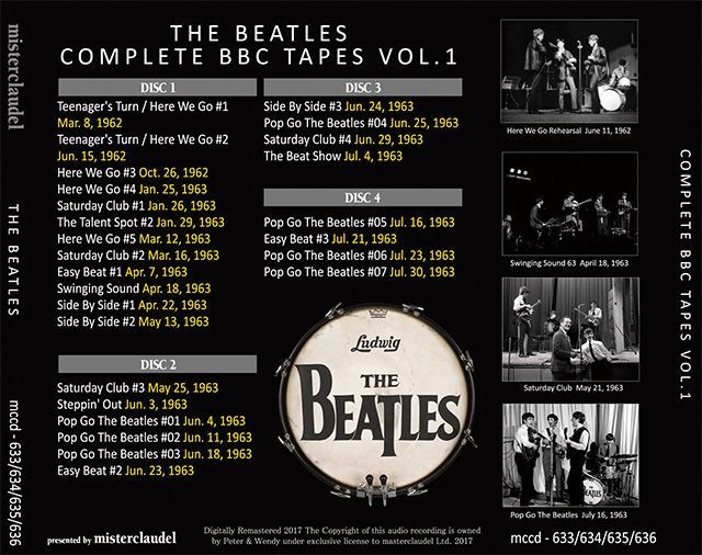 THE BEATLES / COMPLETE BBC TAPES Vol.1 【4CD＋解説BOOK】