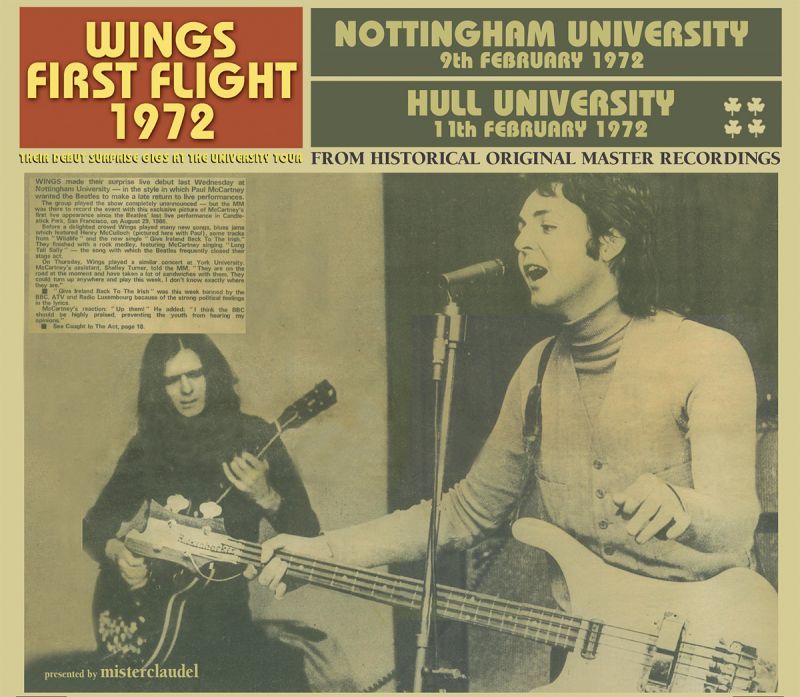 PAUL McCARTNEY / WINGS FIRST FLIGHT 1972 【2CD】 - BOARDWALK