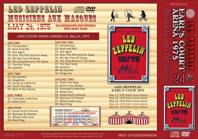 LED ZEPPELIN / EARL'S COURT May 24, 1975 【4CD+2DVD】