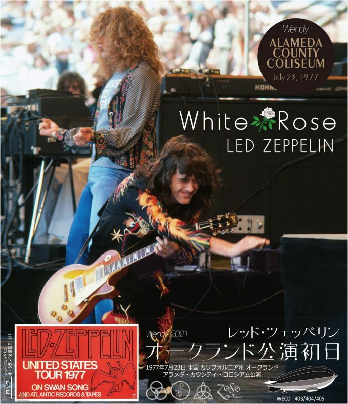 LED ZEPPELIN 1977 WHITE ROSE 3CD