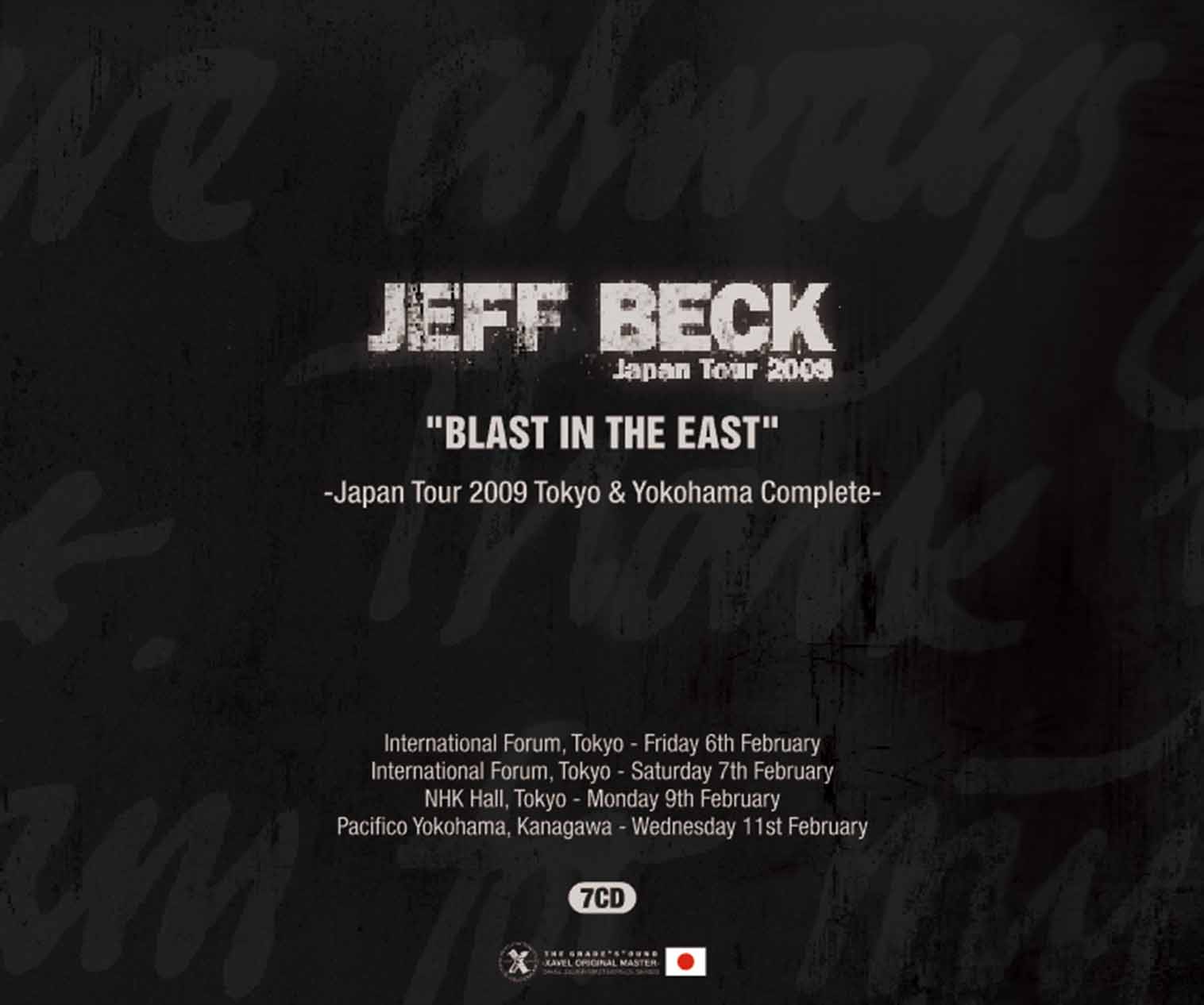 JEFF BECK 2009 BLAST IN THE EAST [JAPAN TOUR TOKYO