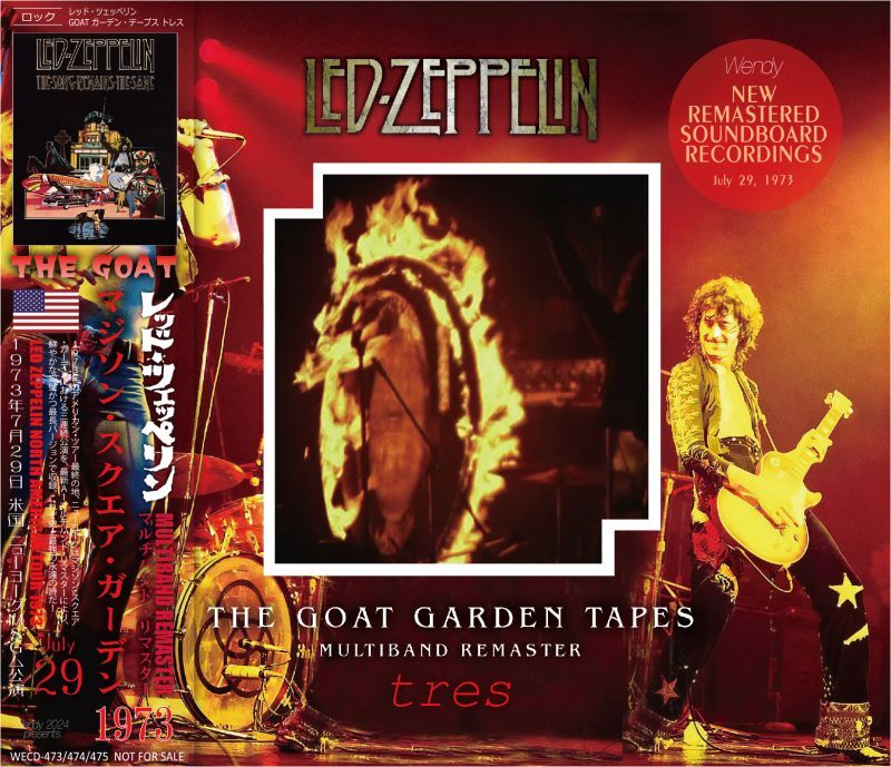 LED ZEPPELIN 1973 THE GOAT GARDEN TAPES tres 3CD